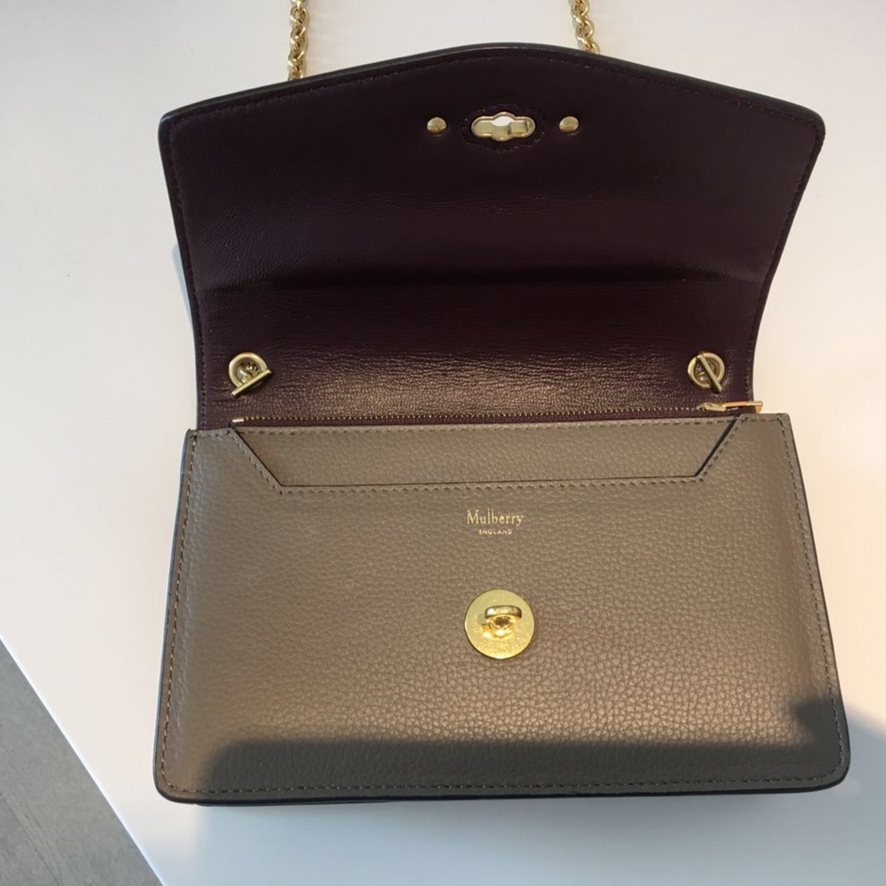 Mulberry Small Darley Solid Grey Classic Grain - Picture 5 of 6